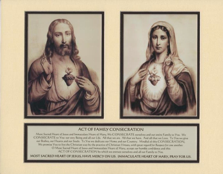 Act of Family Consecration to Most Sacred Heart of Jesus and Immaculate Heart of Mary